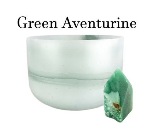 Green Aventurine Singing Bowls